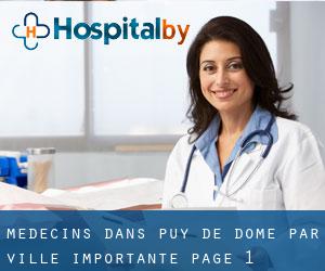 Médecins dans Puy-de-Dôme par ville importante - page 1