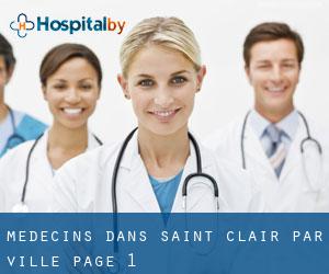 Médecins dans Saint Clair par ville - page 1