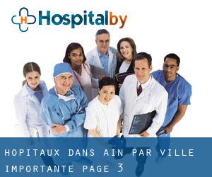 hôpitaux dans Ain par ville importante - page 3