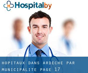 hôpitaux dans Ardèche par municipalité - page 17