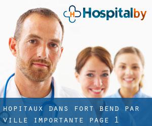 hôpitaux dans Fort Bend par ville importante - page 1
