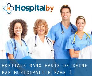 hôpitaux dans Hauts-de-Seine par municipalité - page 1