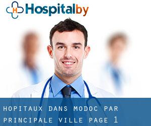 hôpitaux dans Modoc par principale ville - page 1