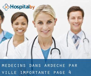 Médecins dans Ardèche par ville importante - page 4