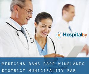 Médecins dans Cape Winelands District Municipality par ville importante - page 4