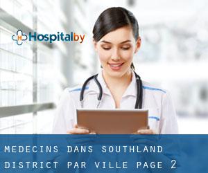Médecins dans Southland District par ville - page 2