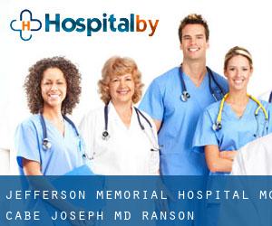 Jefferson Memorial Hospital: Mc Cabe Joseph MD (Ranson)