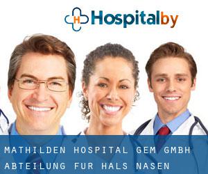 Mathilden-Hospital gem. GmbH Abteilung für Hals-, Nasen-, (Herford)